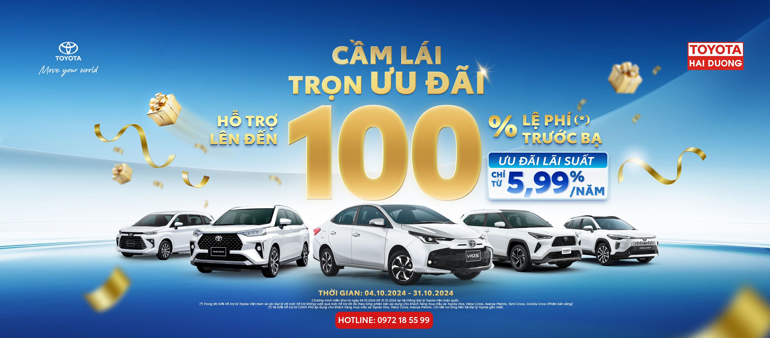 CẦM LÁI TRỌN ƯU ĐÃI CÙNG TOYOTA HẢI DƯƠNG