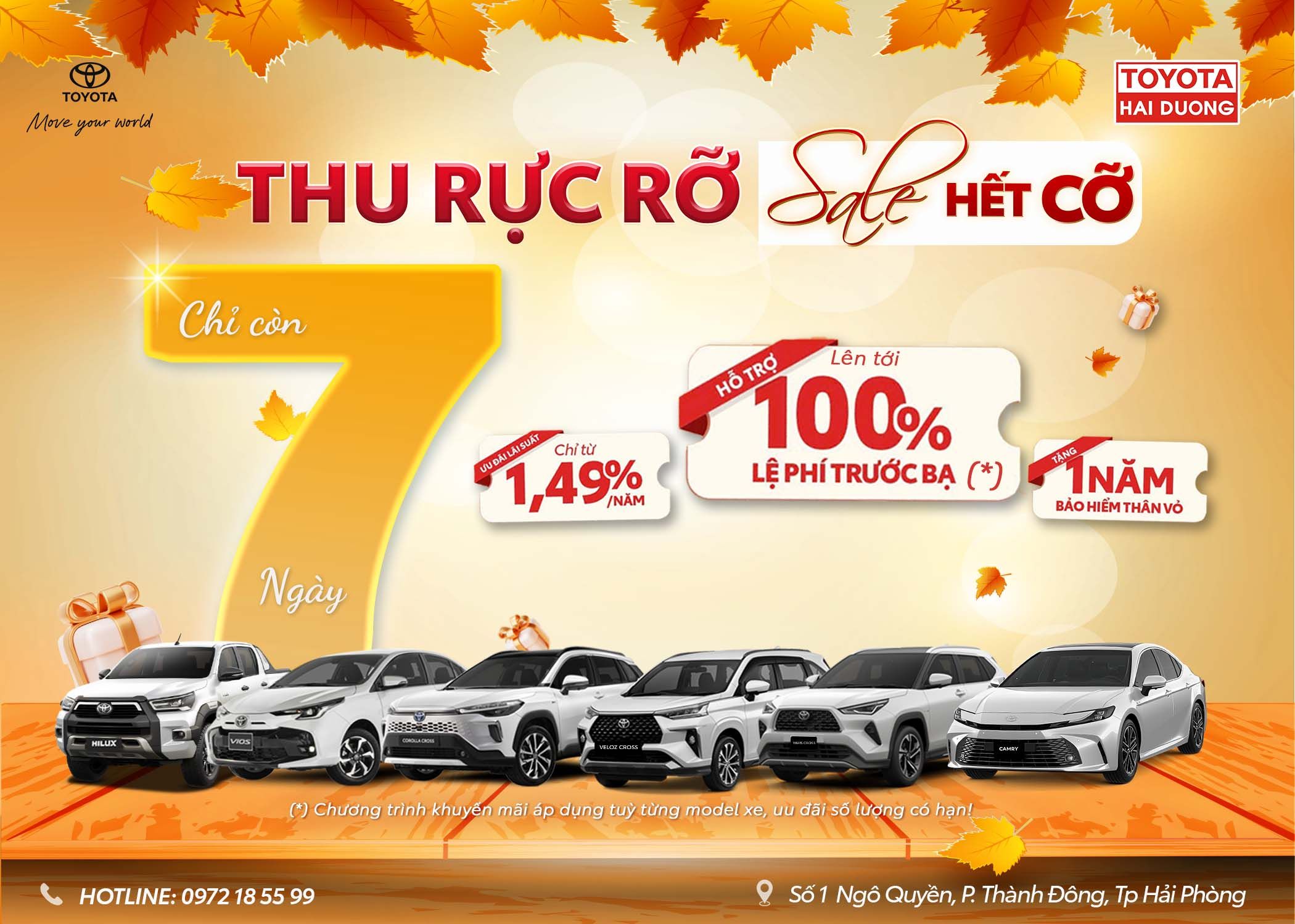[CHỈ CÒN 7 NGÀY] THU RỰC RỠ SALE HẾT CỠ