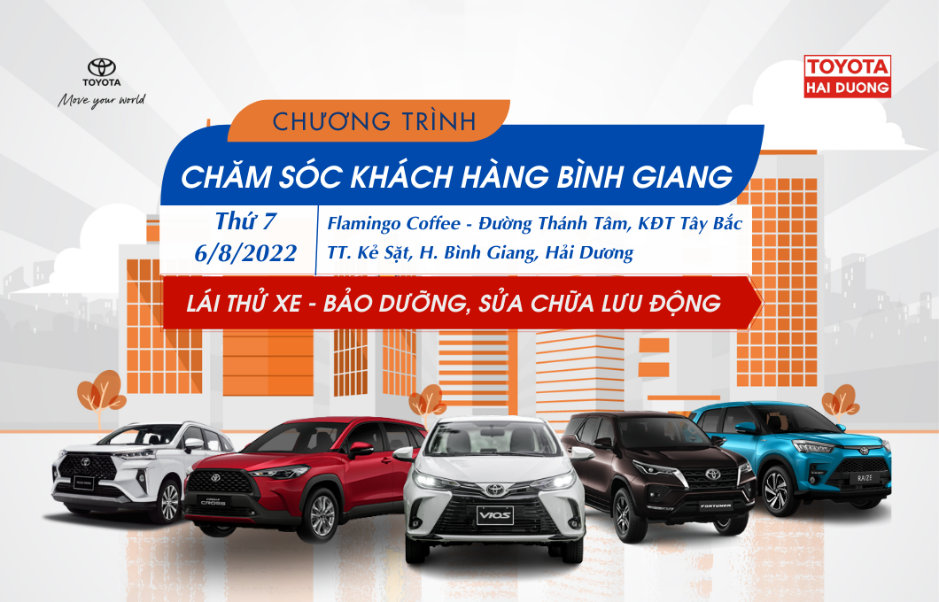 CHƯƠNG TRÌNH CHĂM SÓC KHÁCH HÀNG BÌNH GIANG - 06/08/2022