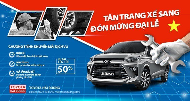 CHƯƠNG TRÌNH KHUYẾN MÃI DỊCH VỤ THÁNG 3-4/2023 TẠI TOYOTA HẢI DƯƠNG