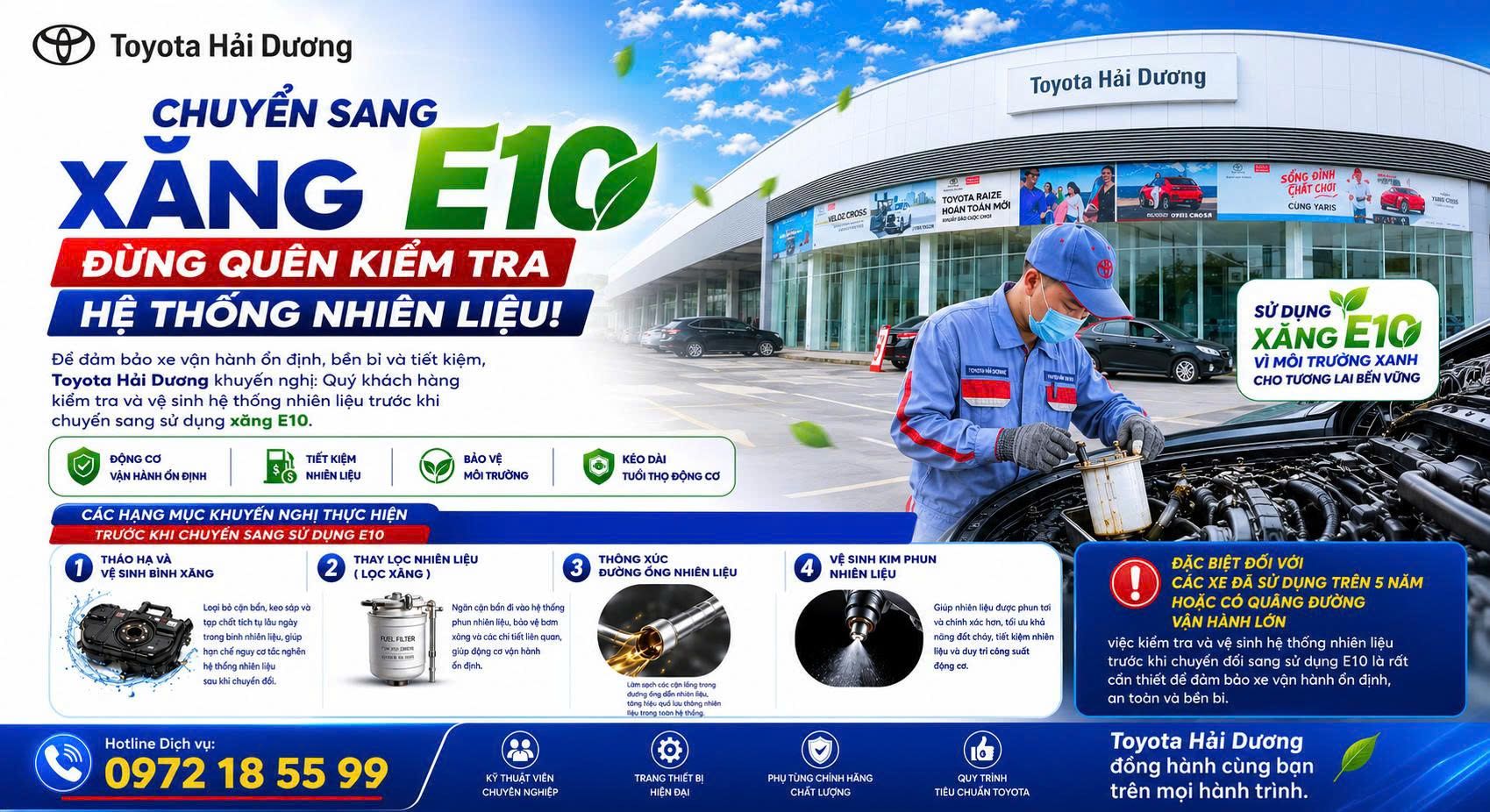CHUYỂN SANG SỬ DỤNG XĂNG E10 – ĐỪNG QUÊN KIỂM TRA HỆ THỐNG NHIÊN LIỆU