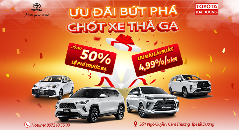 CƠ HỘI VÀNG THÁNG 8 RING TOYOTA VỀ NHÀ VỚI GIÁ KHÔNG THỂ TỐT HƠN