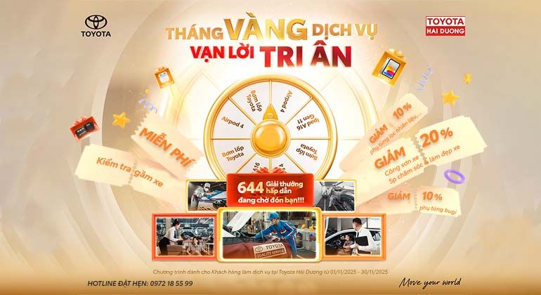 THÁNG VÀNG DỊCH VỤ - VẠN LỜI TRI ÂN THÁNG 11