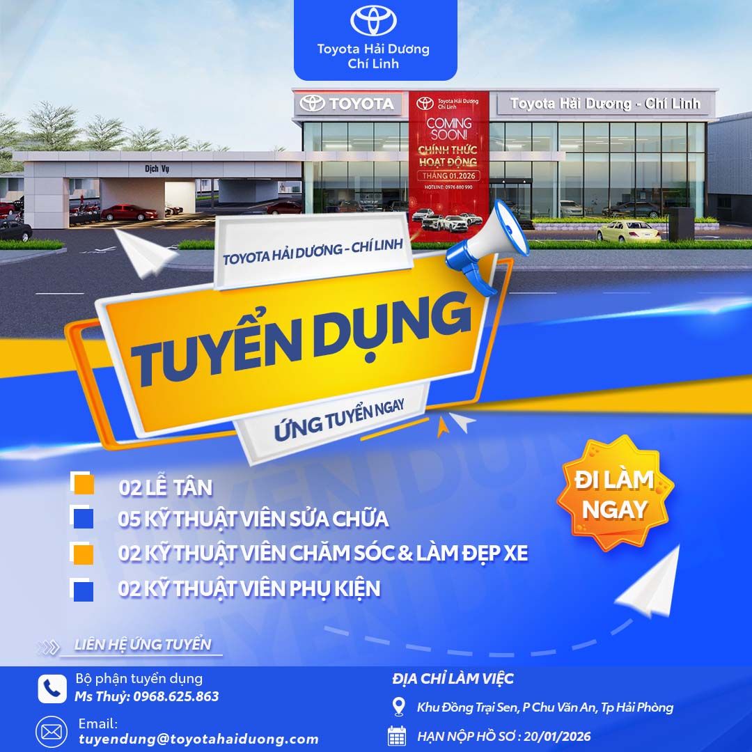 CƠ HỘI VIỆC LÀM ĐA DẠNG NGÀNH NGHỀ TẠI CHÍ LINH