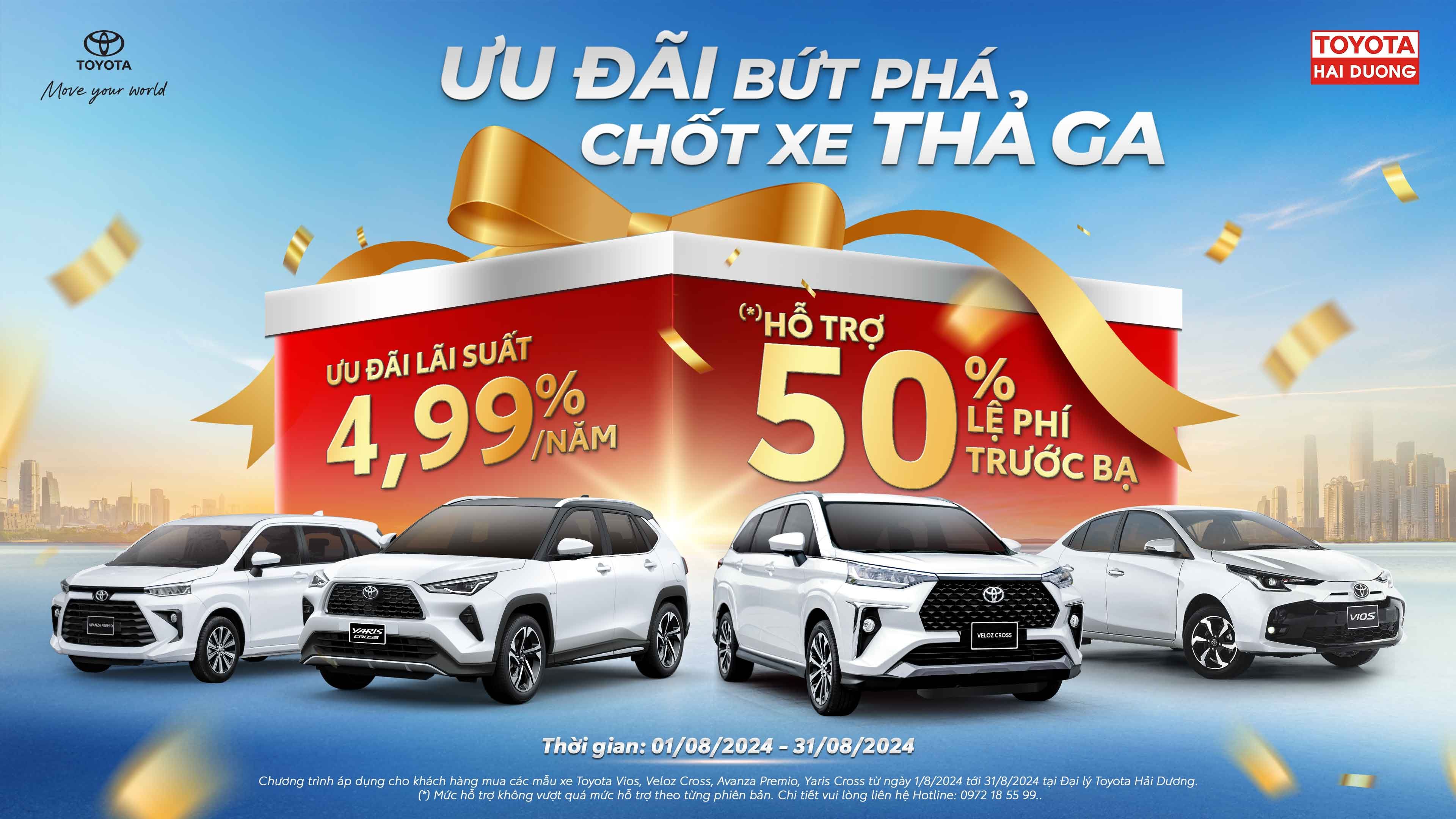 ƯU ĐÃI BỨT PHÁ, CHỐT XE THẢ GA