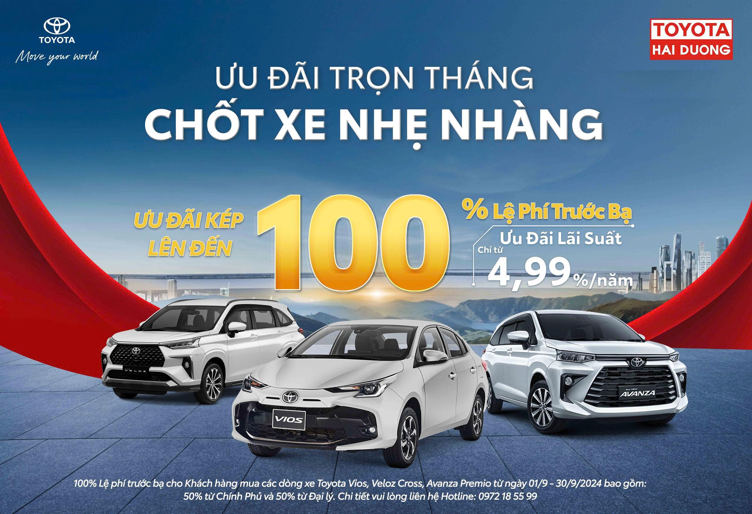 ƯU ĐÃI TRỌN THÁNG - CHỐT XE NHẸ NHÀNG