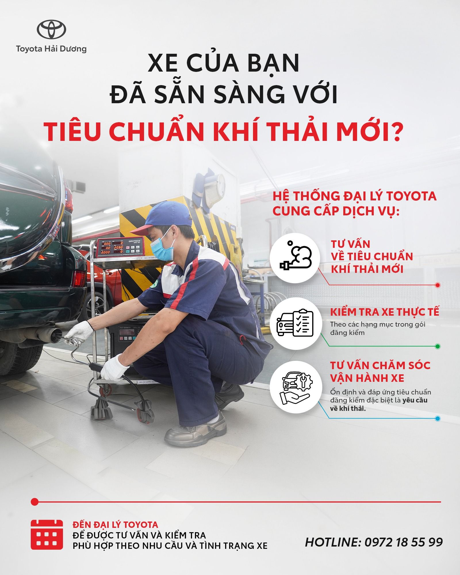XE CỦA BẠN CÓ ĐÁP ỨNG TIÊU CHUẨN KHÍ THẢI MỚI?