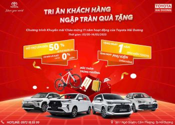 CHƯƠNG TRÌNH KHUYẾN MÃI CHÀO MỪNG TOYOTA HẢI DƯƠNG 11 NĂM HOẠT ĐỘNG