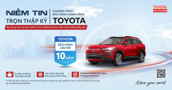 NIỀM TIN TRỌN THẬP KỶ VỚI CHƯƠNG TRÌNH BẢO HÀNH CHÍNH HÃNG TOYOTA LÊN ĐẾN 10 NĂM/ 185,000 KM