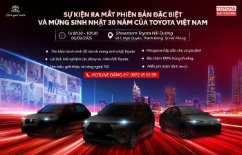 SỰ KIỆN ĐẶC BIỆT – RA MẮT PHIÊN BẢN MỚI & KỶ NIỆM 30 NĂM TOYOTA VIỆT NAM