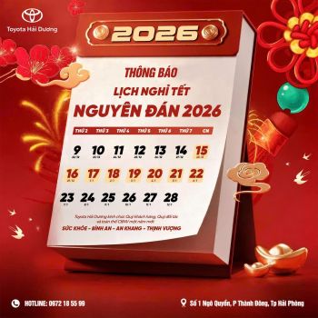 THÔNG BÁO LỊCH NGHỈ TẾT NGUYÊN ĐÁN 2026