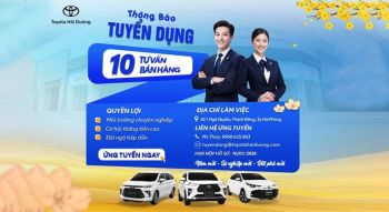TOYOTA HẢI DƯƠNG TUYỂN DỤNG THÁNG 02/2026