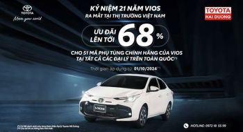 ƯU ĐÃI GIẢM GIÁ PHỤ TÙNG CHO XE VIOS