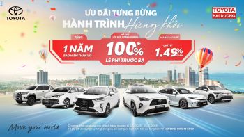 ƯU ĐÃI TƯNG BỪNG – HÀNH TRÌNH HỨNG KHỞI CÙNG TOYOTA HẢI DƯƠNG