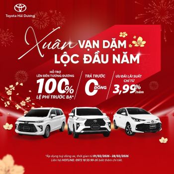 XUÂN VẠN DẶM ĐÓN LỘC ĐẦU NĂM CÙNG TOYOTA HẢI DƯƠNG